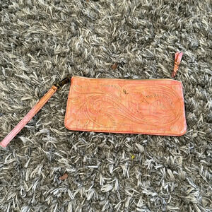 Leather tooled bag